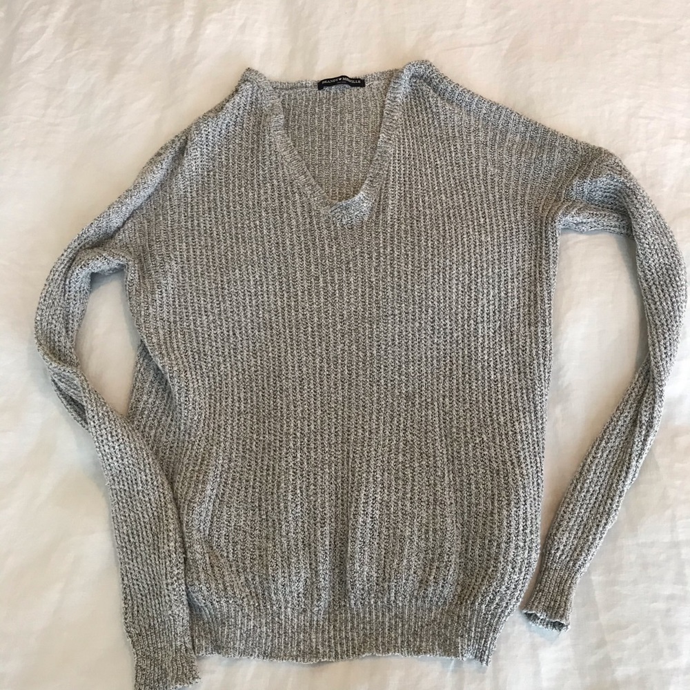 Heathered Grey Brandy Melville Sweater